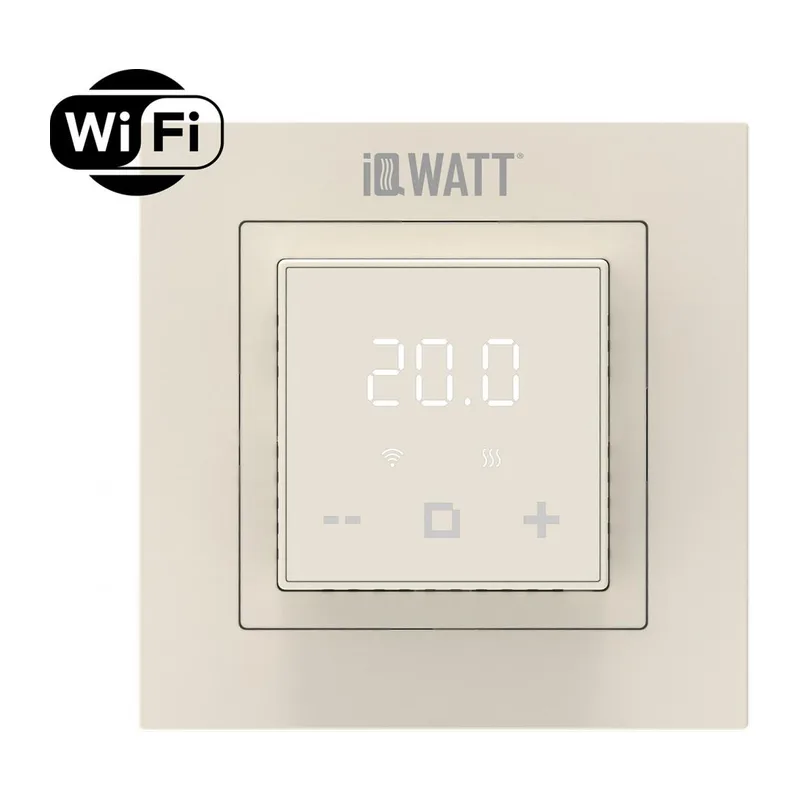 Электронный программируемый термостат IQ THERMOSTAT D слоновая кость WI-FI