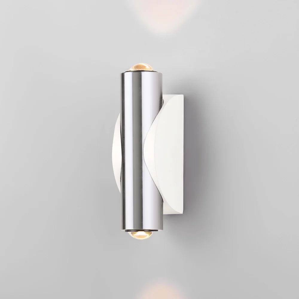 Настенный светодиодный светильник Steel LED белый/сталь 40109/LED белый/сталь Elektrostandard