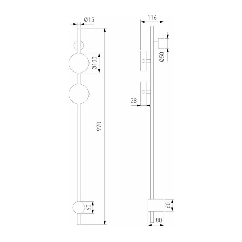 Cветильник настенный светодиодный Illume черный 3000K 40154/LED Elektrostandard 6