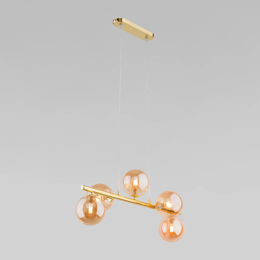 Подвесной светильник со стеклянными плафонами 4549 Estera Gold TK Lighting