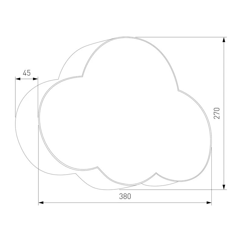 Настенный светильник с тканевым абажуром 4967 Cloud TK Lighting 3