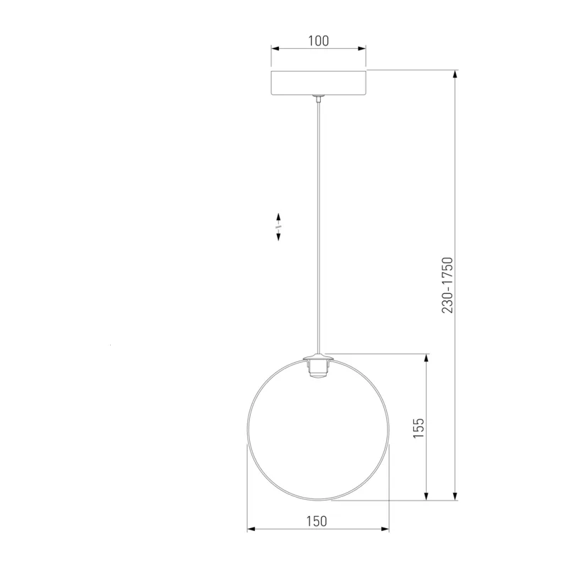 Подвесной светильник 50231/1 LED прозрачный Eurosvet 3