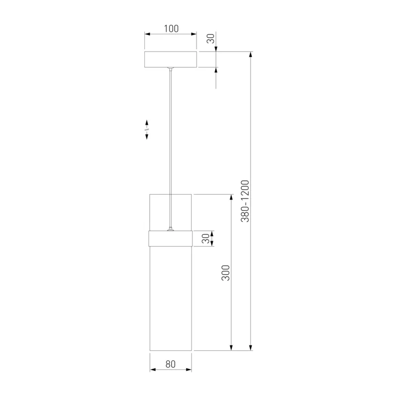 Подвесной светильник 50244/1 LED черный/прозрачный Eurosvet 4