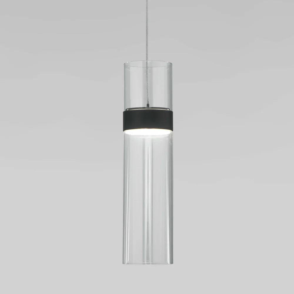 Подвесной светильник 50244/1 LED черный/прозрачный Eurosvet