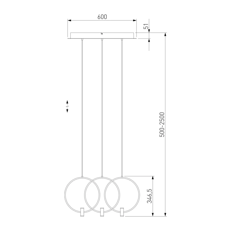 Подвесной светильник 50257/3 LED черный Eurosvet 4