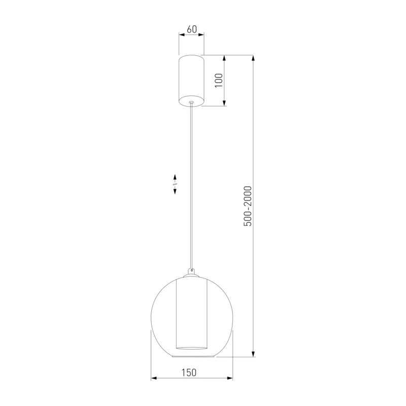 Подвесной светильник 50258/1 LED бирюзовый Eurosvet 5