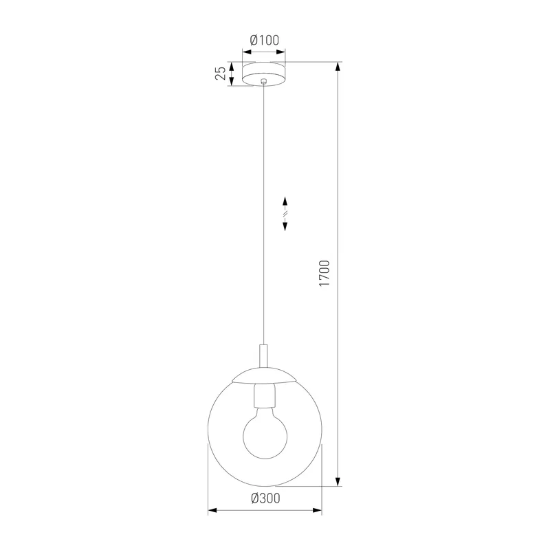 Подвесной светильник со стеклянным плафоном 5379 Esme TK Lighting 4