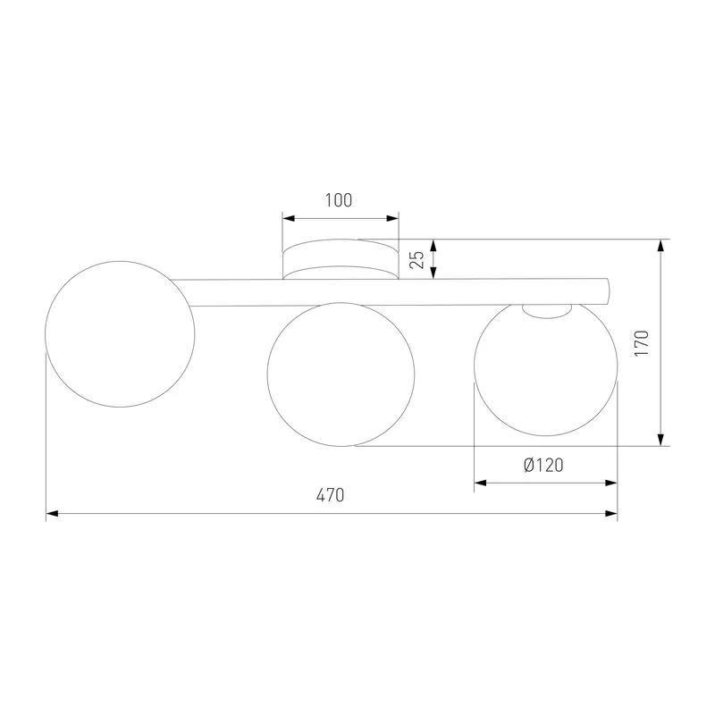 Потолочный светильник со стеклянными плафонами 5418 Estera TK Lighting 4