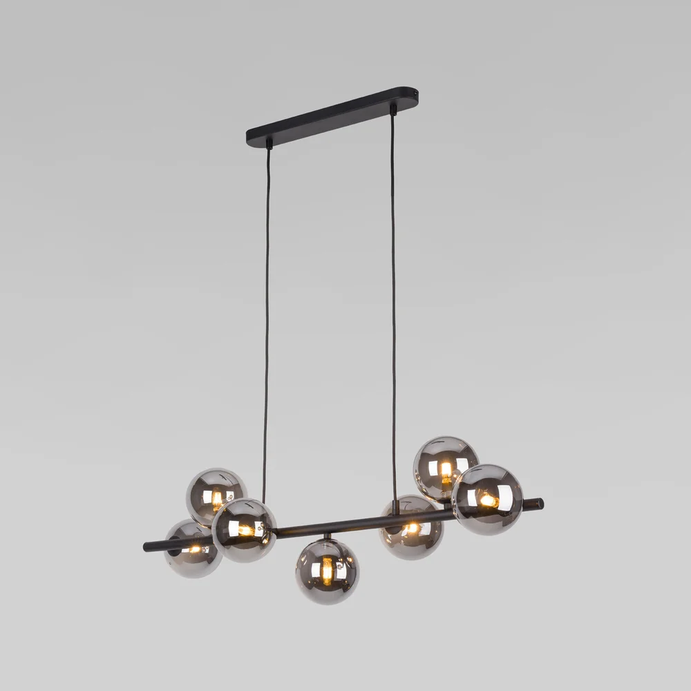 Подвесной светильник со стеклянными плафонами 5666 Estera Black TK Lighting