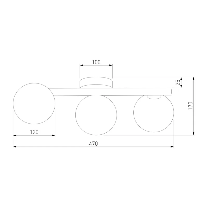 Потолочный светильник со стеклянными плафонами 5768 Estera Wood TK Lighting 3