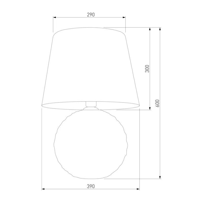 Настольный светильник с тканевым абажуром 5903 Santana TK Lighting 5