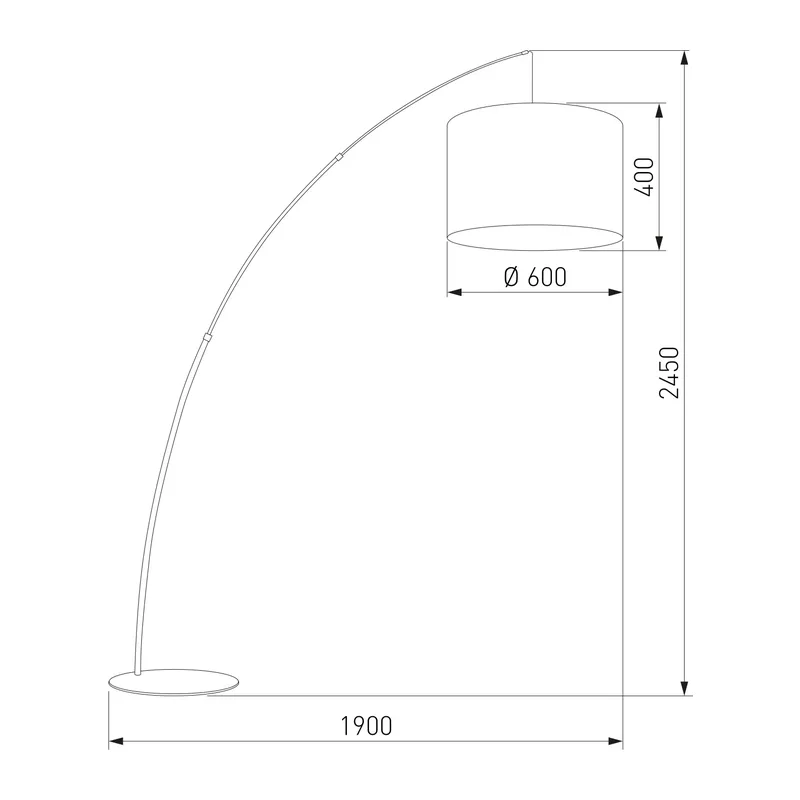 Напольный светильник с тканевым абажуром 6097 Moby TK Lighting 4