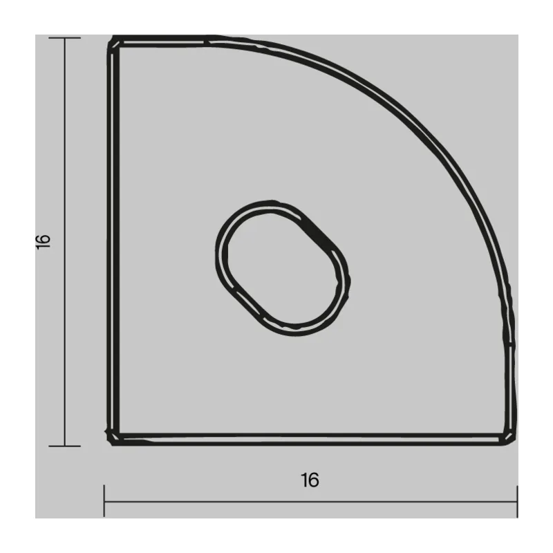 Комплект заглушек (для профиля 16x16) 2 шт., ALM-1616R-B-EC 642029 Maytoni 6