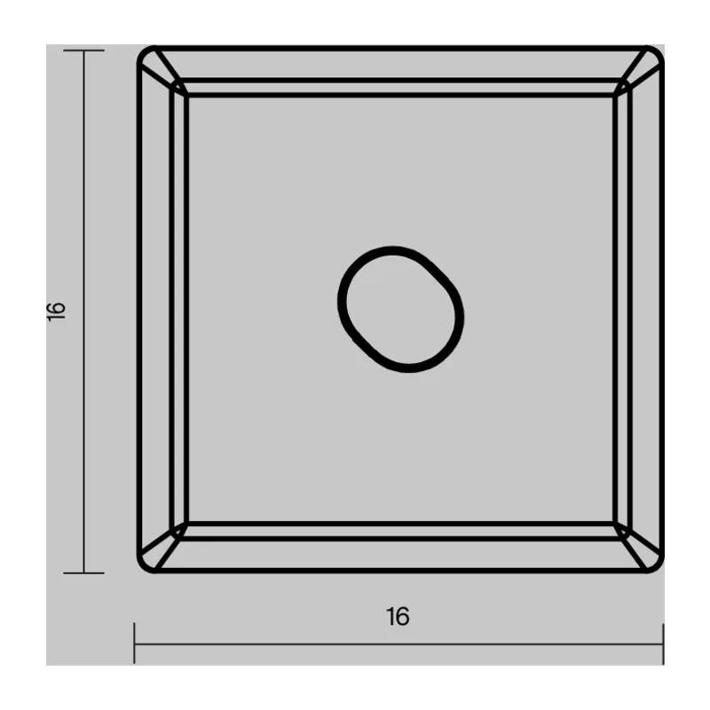 Комплект заглушек (для профиля 16x16) 2 шт., ALM-1616S-B-EC 642030 Maytoni 6