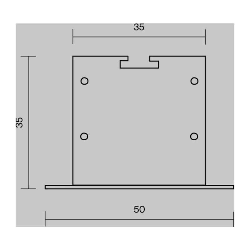 Комплект заглушек (для профиля 50x35) 2 шт., ALM-5035T-S-EC 642034 Maytoni 6