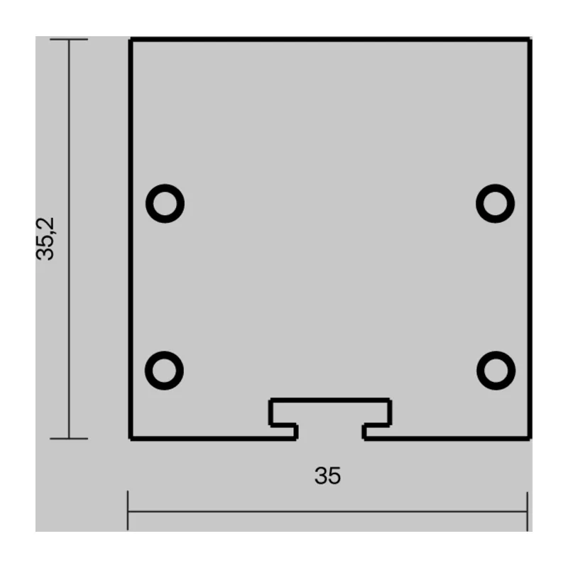 Комплект заглушек (для профиля 35x35) 2 шт., ALM-3535BT-B-EC 642038 Maytoni 6