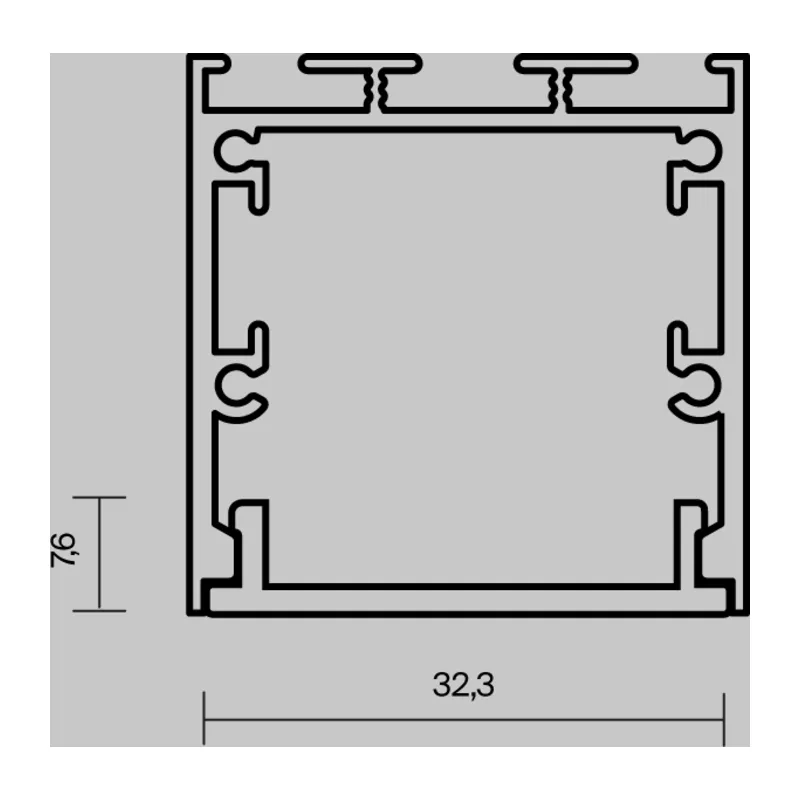 Рассеиватель для профиля 35x35 (Чёрный, 3 м), ALM-35-B-DF-3M 642041 Maytoni 5