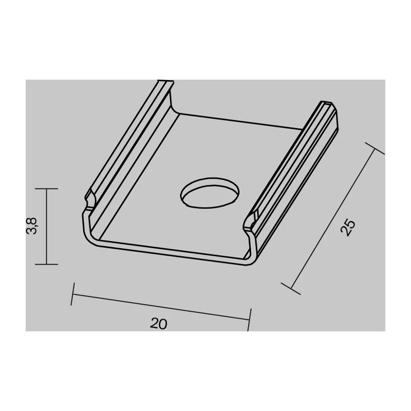 Комплект креплений (для профиля 35x35) 4 шт., ALM-3535B-MT 642043 Maytoni 3