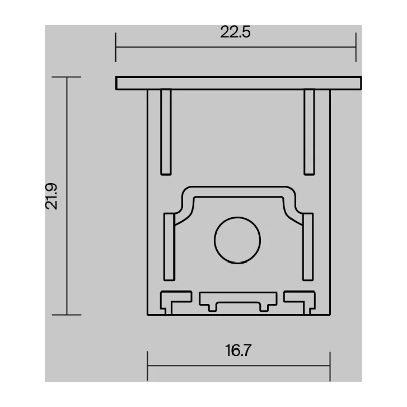 Комплект заглушек (для профиля 22x22) 2 шт., ALM-2222-B-EC 642051 Maytoni 6