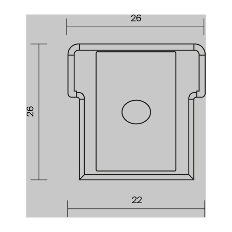 Комплект заглушек (для профиля 26x26) 2 шт., ALM-2626-EC 642060 Maytoni 8