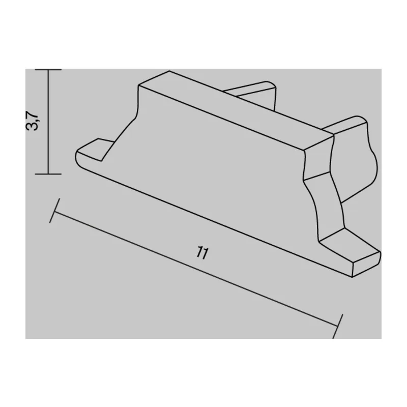 Комплект заглушек (для профиля ALM-1103-B-2M) 2 шт. ALM-1103-B-EC 642093 Maytoni 3