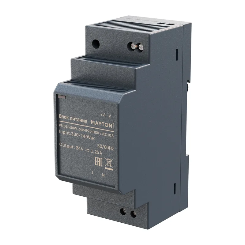 Источник напряжения PSL016 24В 30Вт IP 20 821015 Maytoni