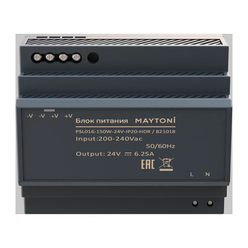 Источник напряжения PSL016 24В 150Вт IP 20 821018 Maytoni 2