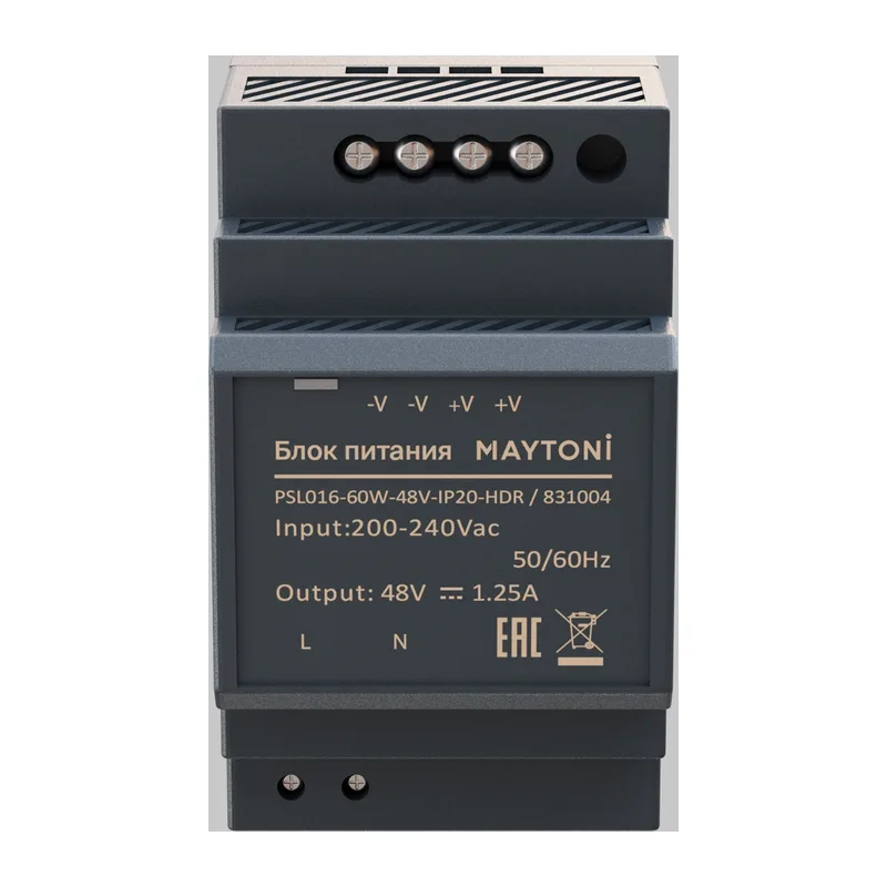 Источник напряжения PSL016 48В 60Вт IP 20 831004 Maytoni 2