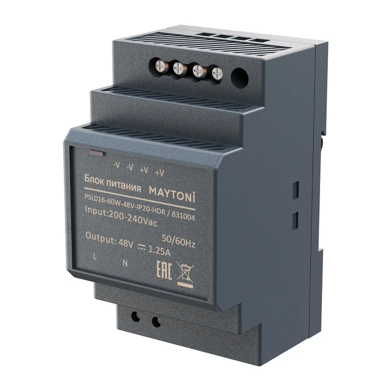 Источник напряжения PSL016 48В 60Вт IP 20 831004 Maytoni