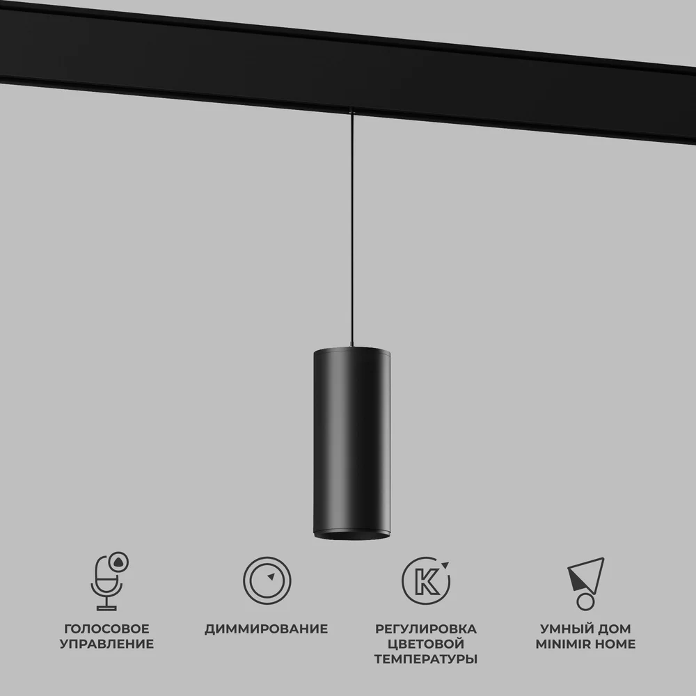 Умный трековый светильник 15W 2700-6500K Dim Amend чёрный Slim Magnetic 85073/01 Elektrostandard