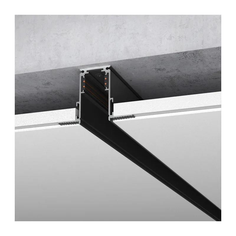 Slim Magnetic Шинопровод встраиваемый черный (1м) 85086/00 Elektrostandard