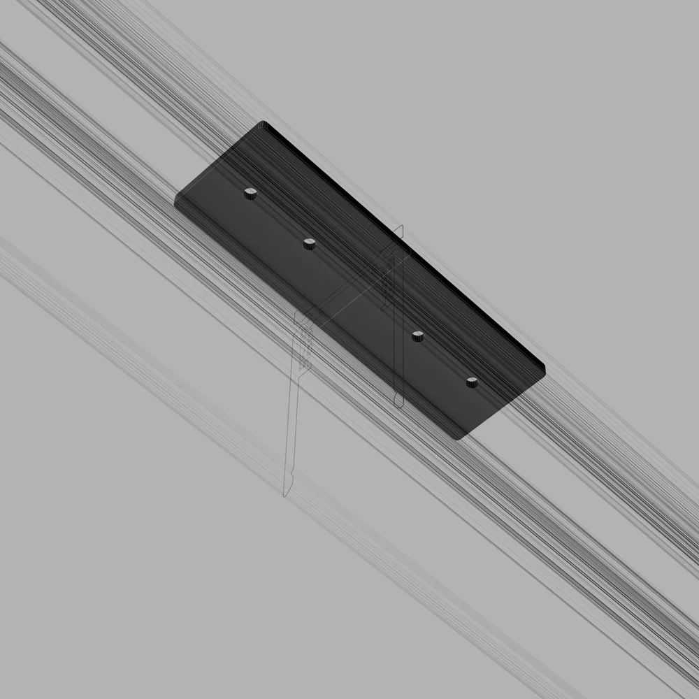 Slim Magnetic Соединительная планка широкая для шинопровода черный 85088/00 Elektrostandard