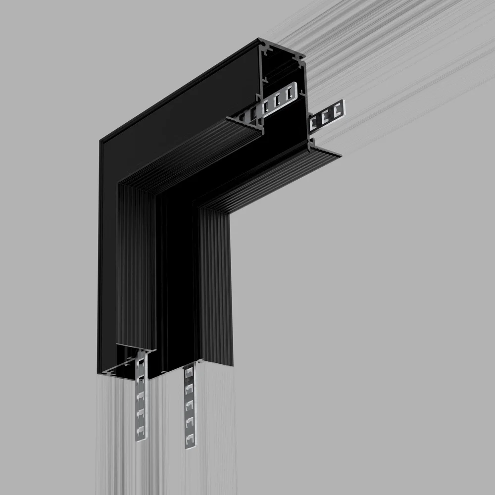 Slim Magnetic Коннектор угловой внутренний для встраиваемого шинопровода черный 85093/00 Elektrostandard