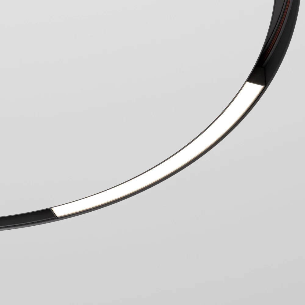 Slim Magnetic Трековый светильник для радиусного шинопровода 16W 4200K Planar чёрный Ø 800мм 85180/01 Elektrostandard