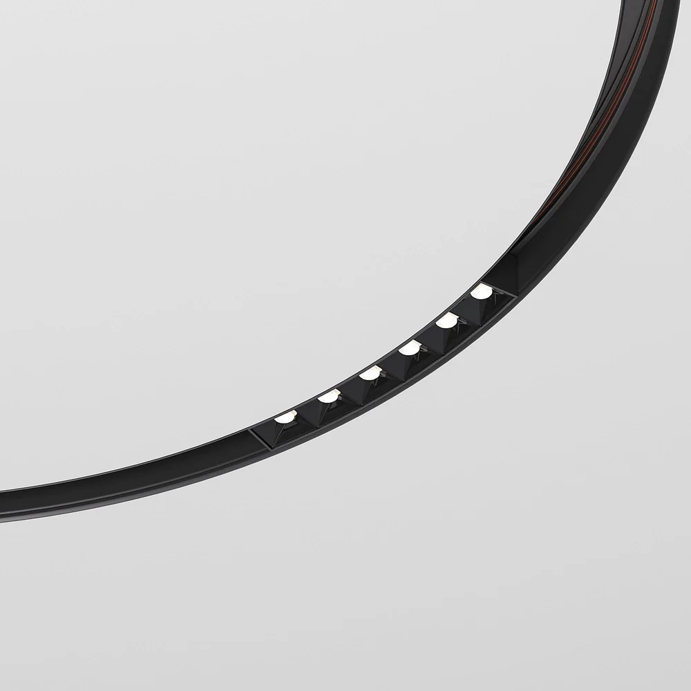 Slim Magnetic Трековый светильник для радиусного шинопровода 6W 4200K Intenso чёрный Ø 800мм 85183/01 Elektrostandard