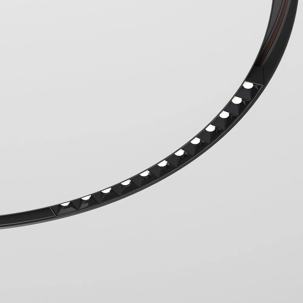 Slim Magnetic Трековый светильник для радиусного шинопровода 12W 4200K Intenso чёрный Ø 800мм 85184/01 Elektrostandard