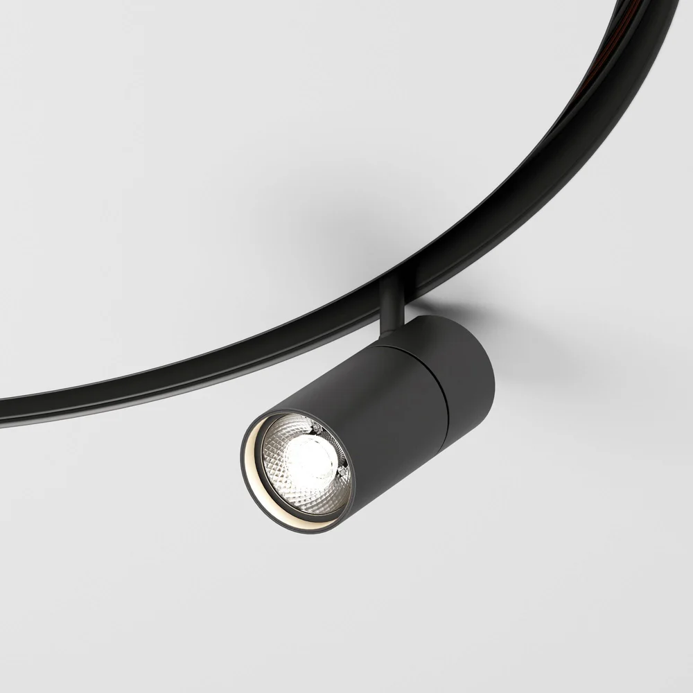 Slim Magnetic Трековый светильник для радиусного шинопровода 12W 4200K Comfi чёрный Ø 800мм 85188/01 Elektrostandard