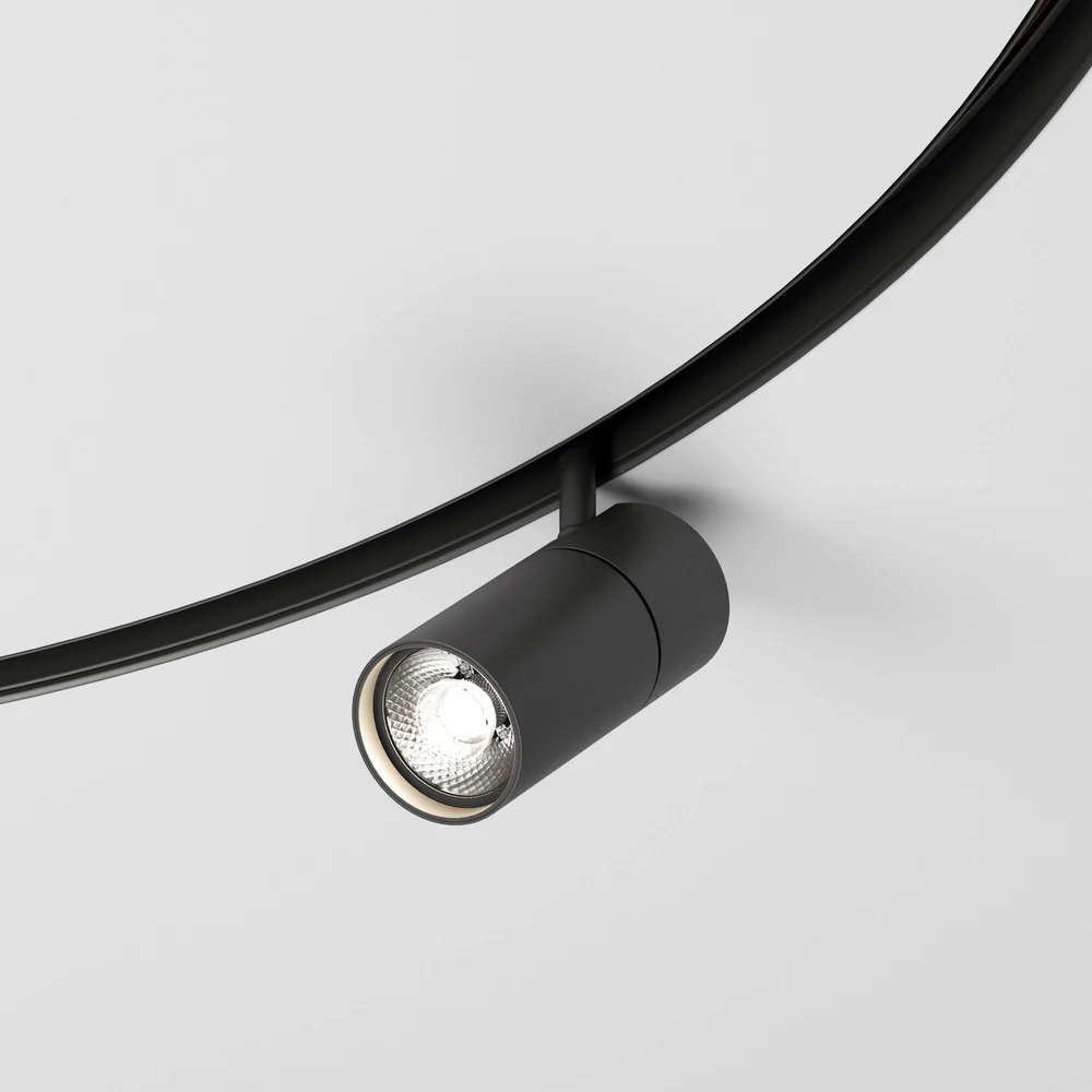 Slim Magnetic Трековый светильник для радиусного шинопровода 12W 4200K Comfi чёрный Ø 1200мм 85189/01 Elektrostandard