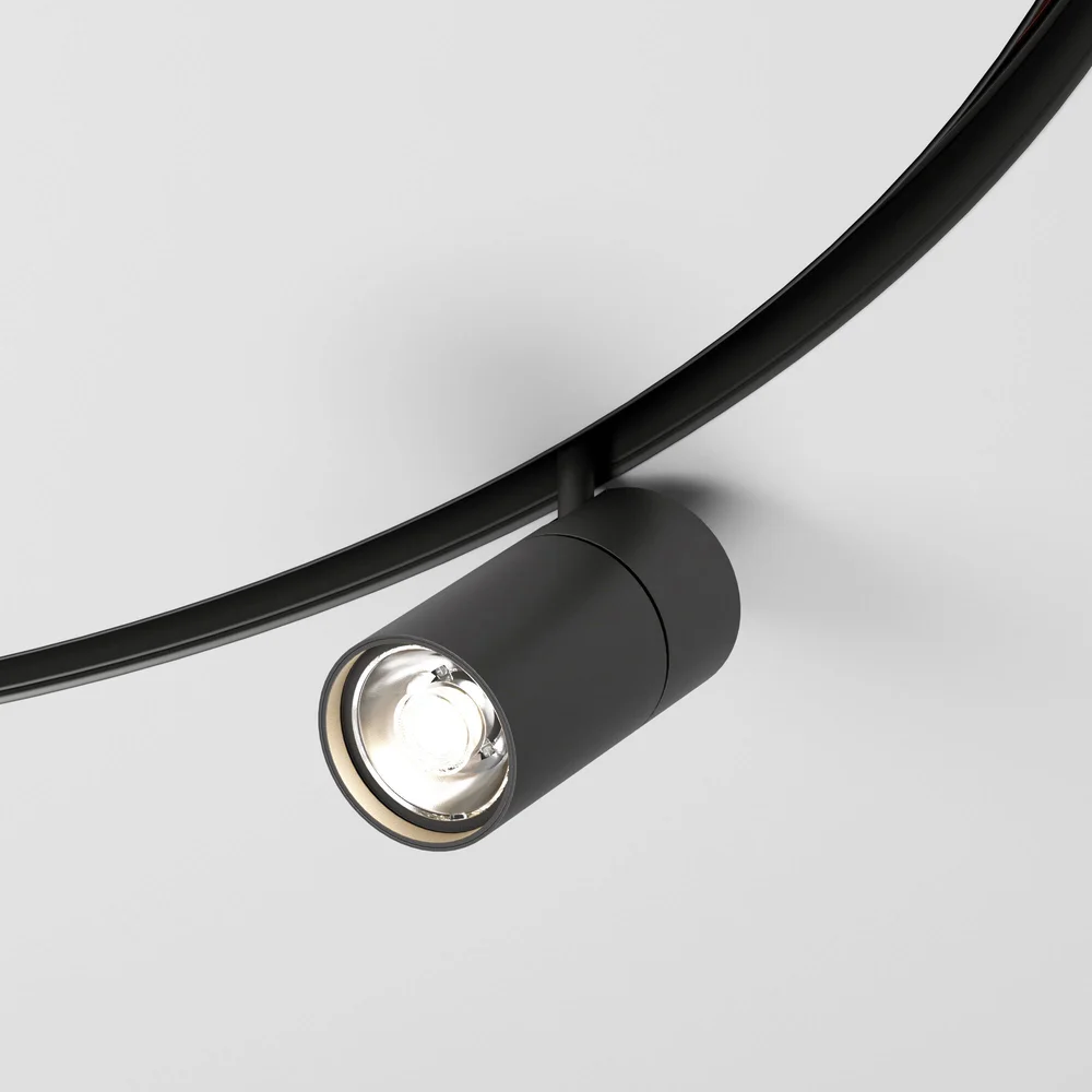 Slim Magnetic Трековый светильник для радиусного шинопровода 20W 4200K Comfi чёрный Ø 1200мм 85190/01 Elektrostandard