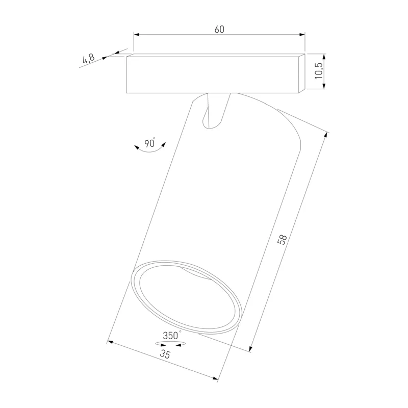 Mini Magnetic Трековый светильник 5W 3000K латунь/черный 85202/01 Elektrostandard 9