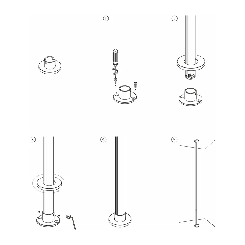 Mini Magnetic Напольно-потолочное крепление Round 85203/00 Elektrostandard 6