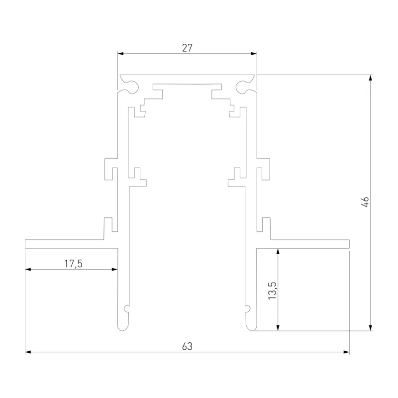 Slim Magnetic Шинопровод встраиваемый под ГКЛ 12,5мм (белый) (2м) 85207/00 Elektrostandard 4