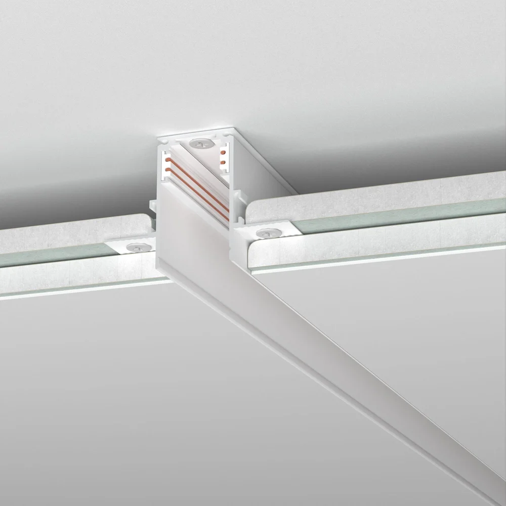 Slim Magnetic Шинопровод встраиваемый под ГКЛ 9,5мм белый (3м) 85210/00 Elektrostandard