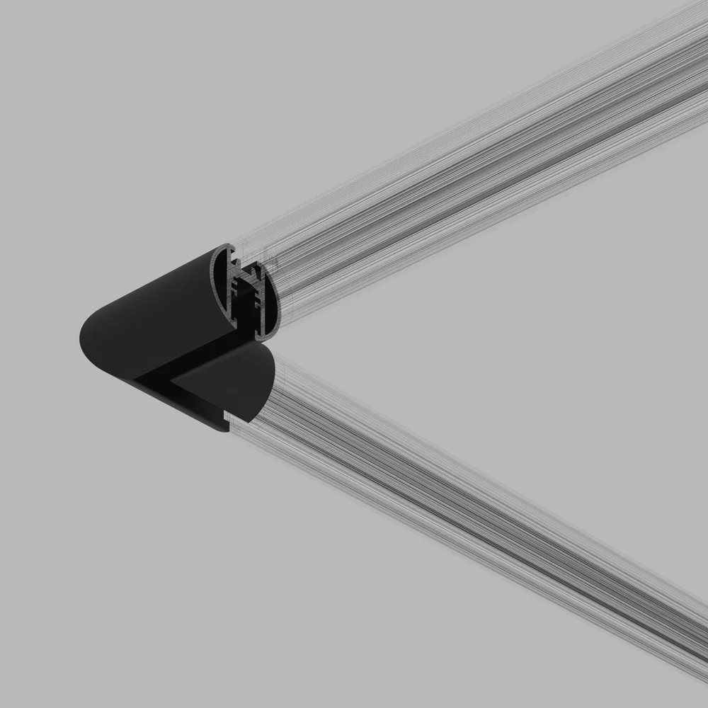 Mini Magnetic Коннектор угловой для накладного шинопровода Round черный 85215/00 Elektrostandard