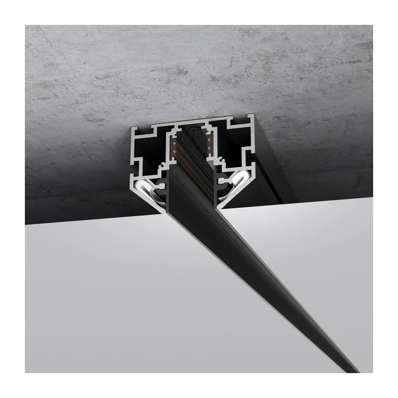 Slim Magnetic Шинопровод в натяжной потолок с декоративными вставками черный (3м) 85242/00 Elektrostandard