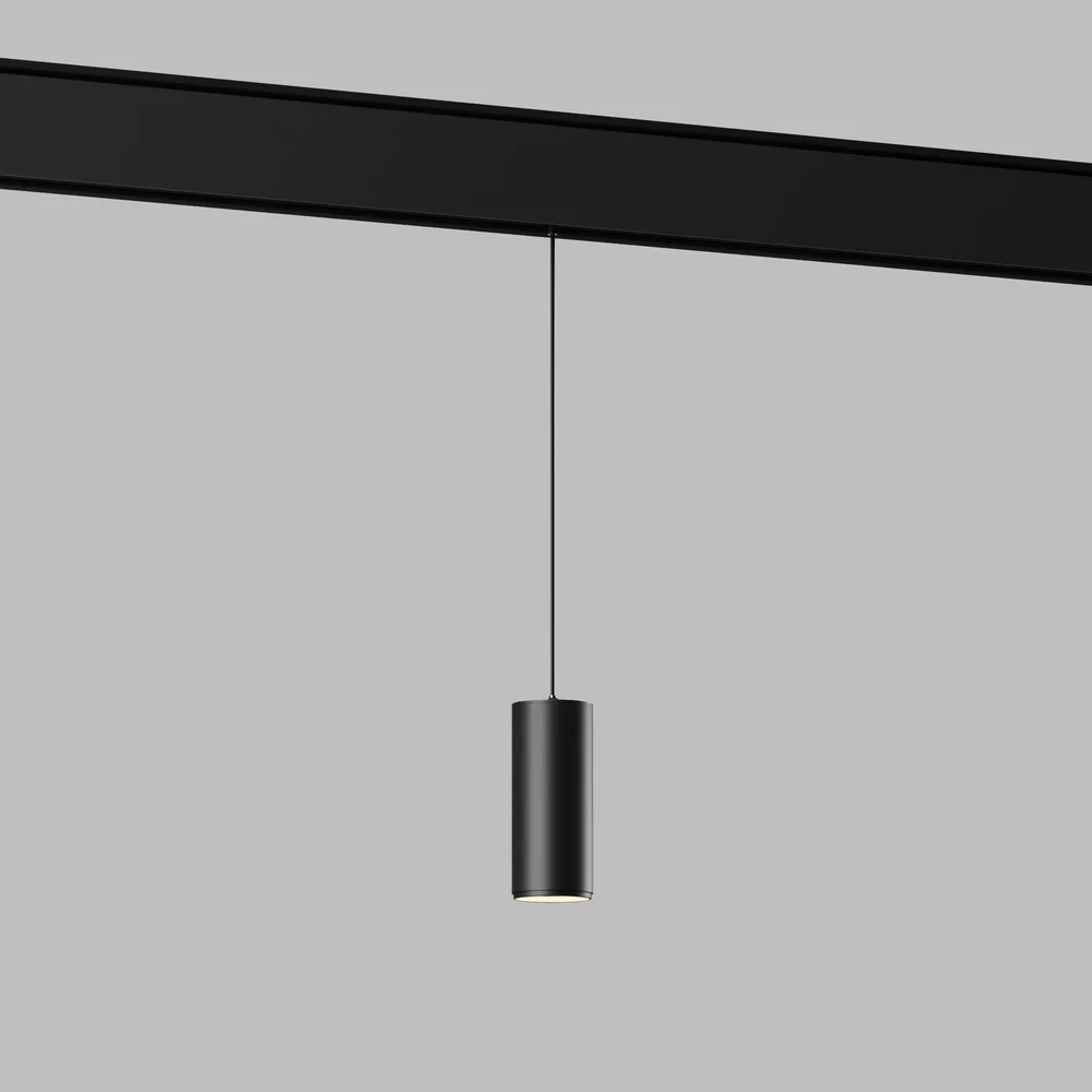 Slim Magnetic Трековый подвесной светодиодный светильник 7W 4200K Amend чёрный 85518/01 Elektrostandard