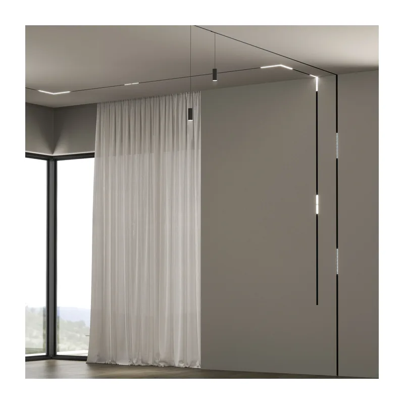 Slim Magnetic Трековый подвесной светодиодный светильник 12W 4200K Amend чёрный 85519/01 Elektrostandard 3