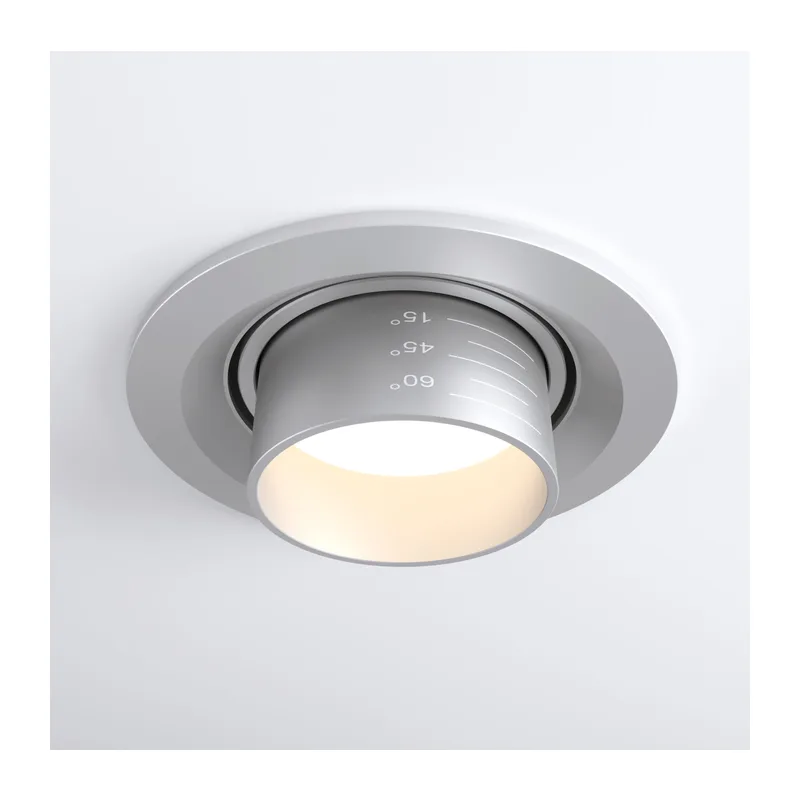 Встраиваемый светодиодный светильник с регулировкой угла освещения 9920 LED 15W 4200K серебро Elektrostandard 2