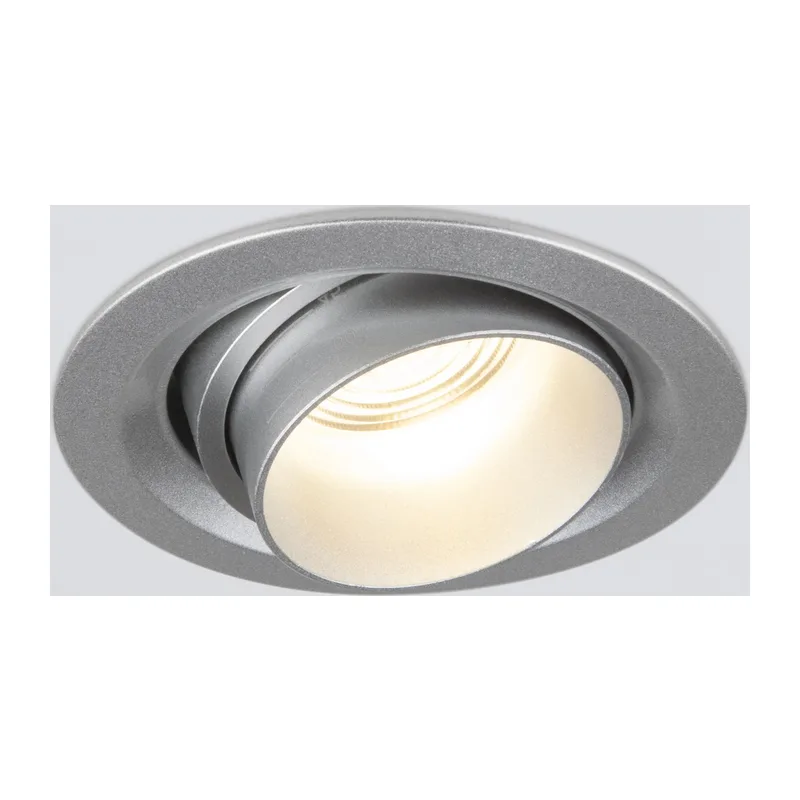 Встраиваемый светодиодный светильник с регулировкой угла освещения 9920 LED 15W 4200K серебро Elektrostandard 5
