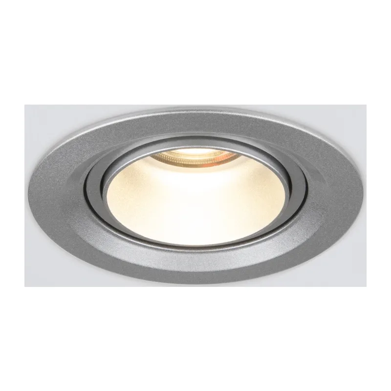Встраиваемый светодиодный светильник с регулировкой угла освещения 9920 LED 15W 4200K серебро Elektrostandard 7